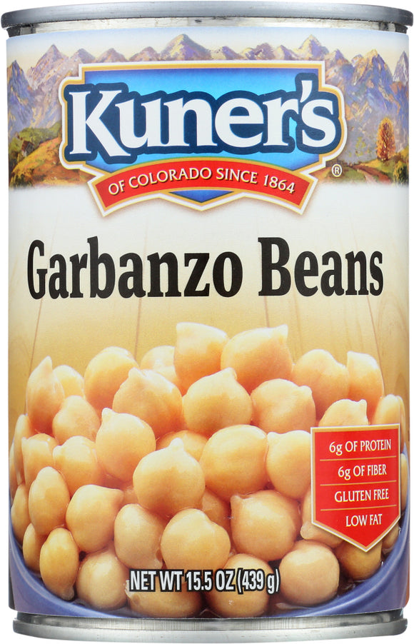 KUNER'S: Garbanzo Beans Chick Peas, 15 oz
