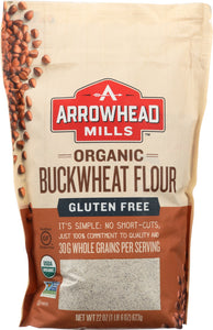 ARROWHEAD MILLS: Flour Buckwheat Organic, 22 oz