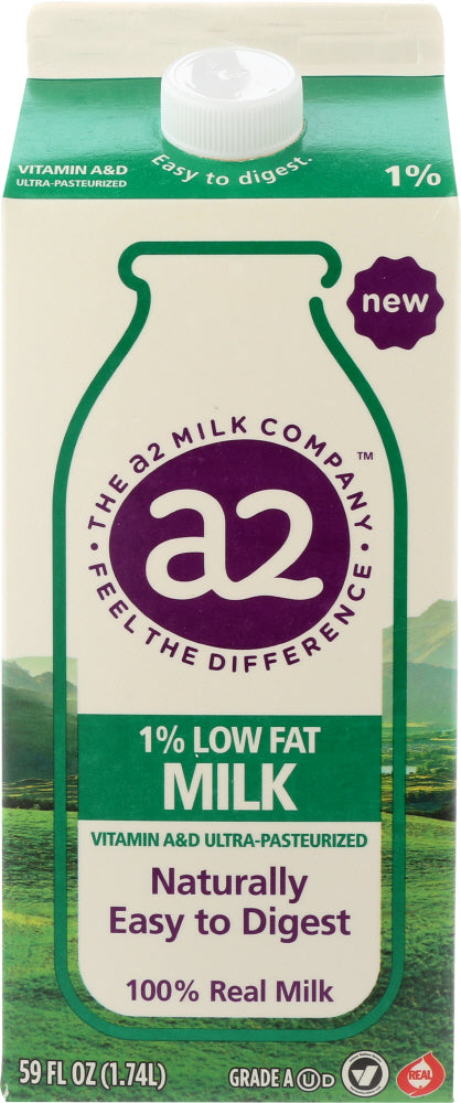 A2 MILK: Low Fat 1 Percent Milk, 59 fo