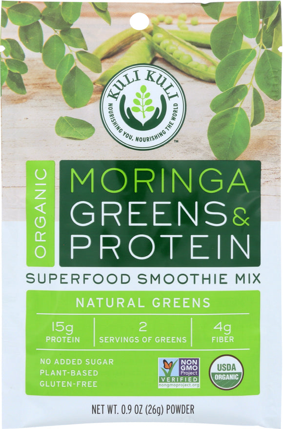 KULI KULI MO: Moringa Greens And Protein Natural Greens 26 Grams