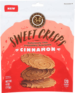 34 DEGREES: Cinnamon Crisps, 4 oz