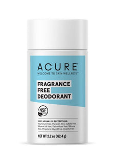 ACURE: Deodorant Fragrance Free, 2.2 oz